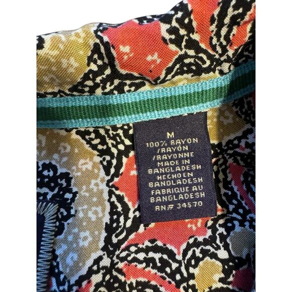 Caribbean Joe Multicolor Shirt Size M NWT Colorful - Picture 4 of 7